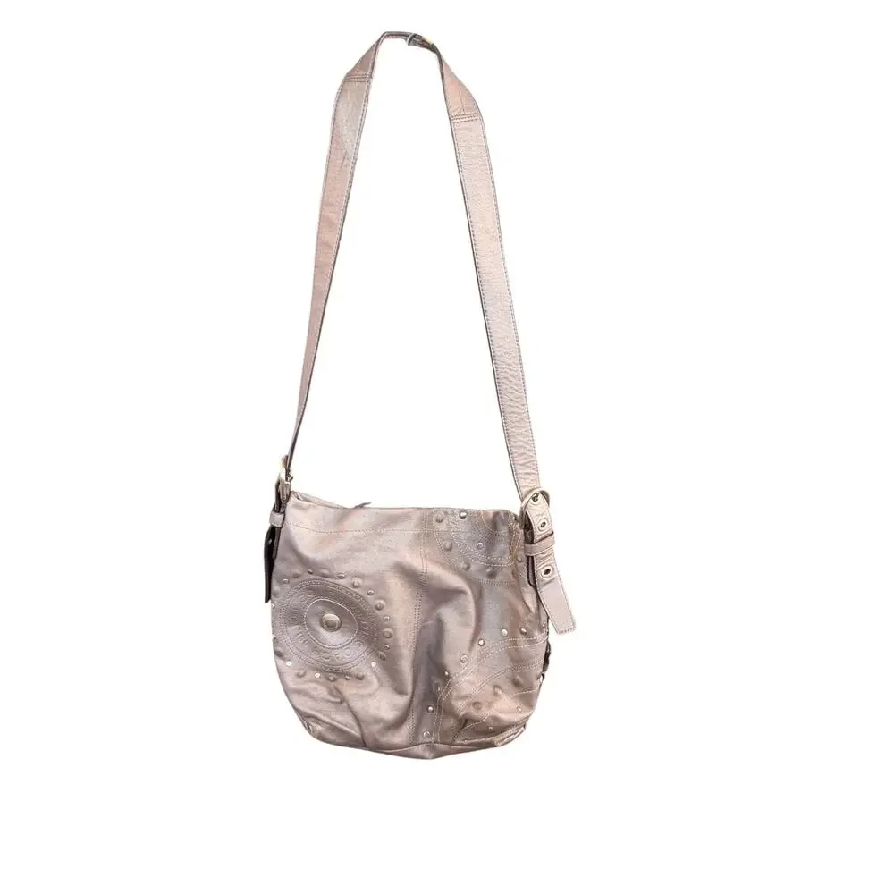 Coach metallic leather